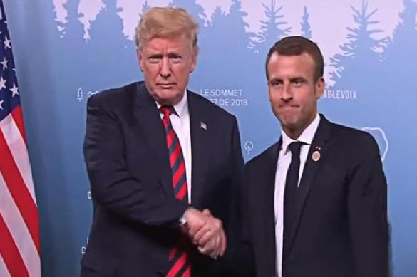 Macron challenges Trump. French independence and croissants at stake. 63212.jpeg
