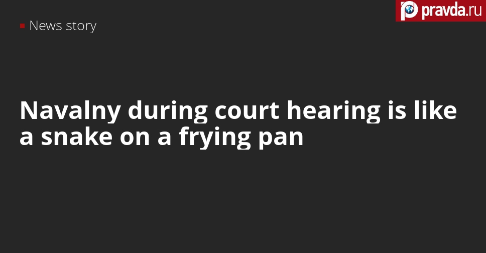 A snake on a frying pan. Lawyer speaks about Navalny’s behaviour at court