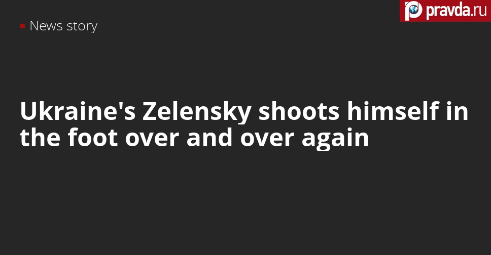 Ukraine's talking head Zelensky frightens Russia with Black Sea naval bases